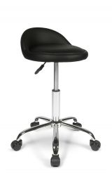Dunimed tabouret arbeitshocker auf rädern mit ruckenlehne